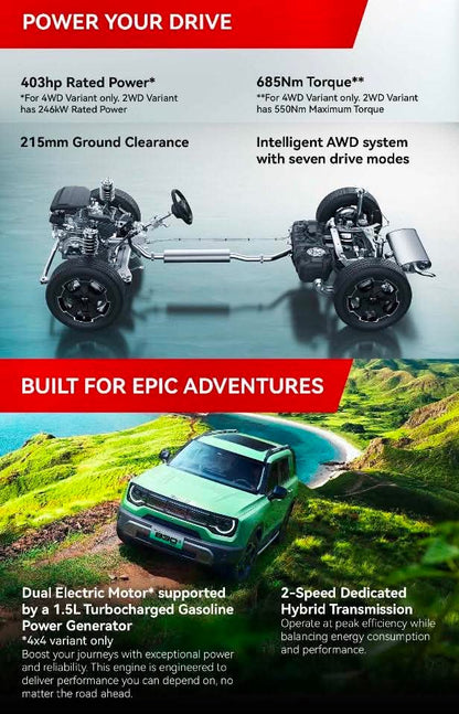 2025 BAIC B30 Dune 4x4 Hybrid, Automatic, Gas