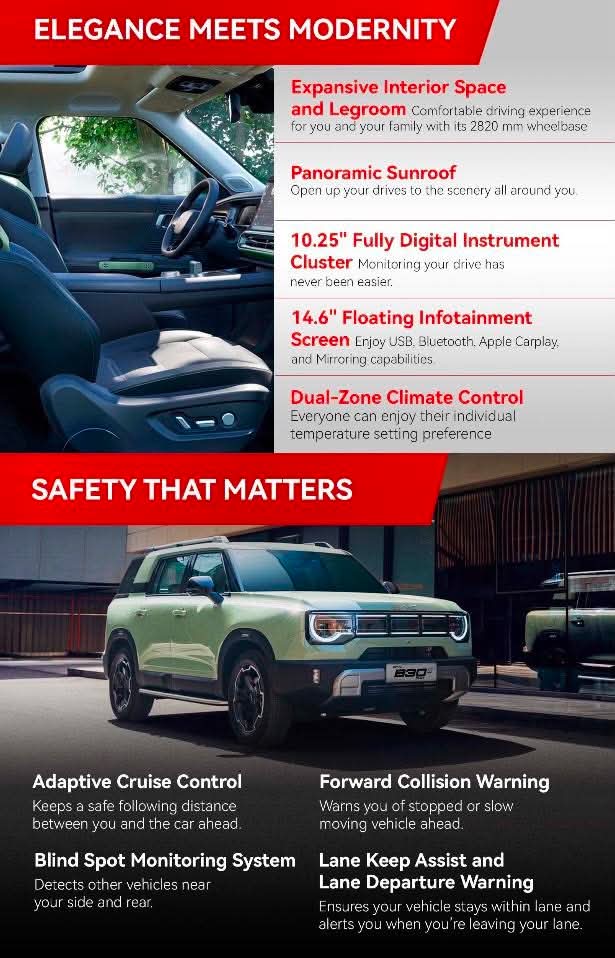 2025 BAIC B30 Dune 4x4 Hybrid, Automatic, Gas